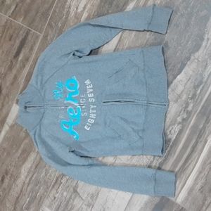 Aéropostale Gray Zip-Up Jacket – Size Small